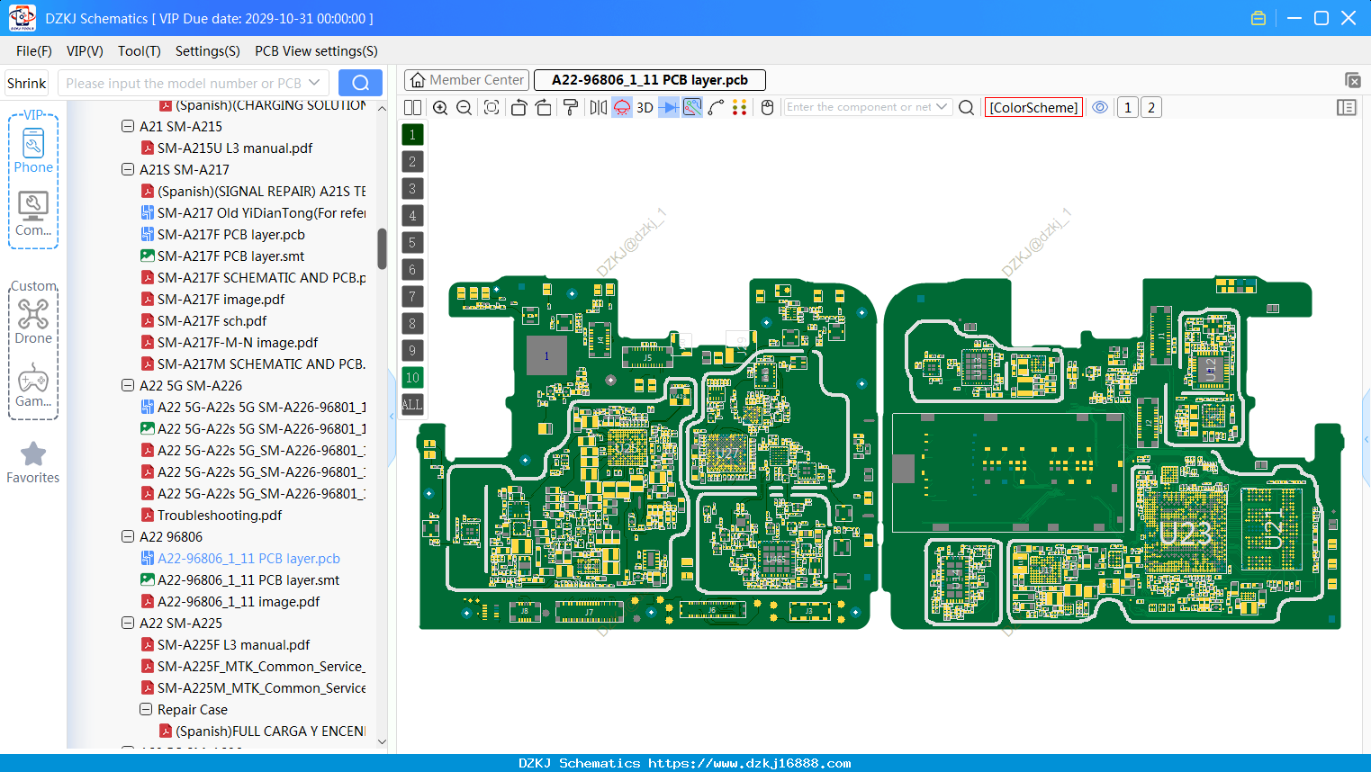 Samsung A22-96806_1_11 PCB Layer